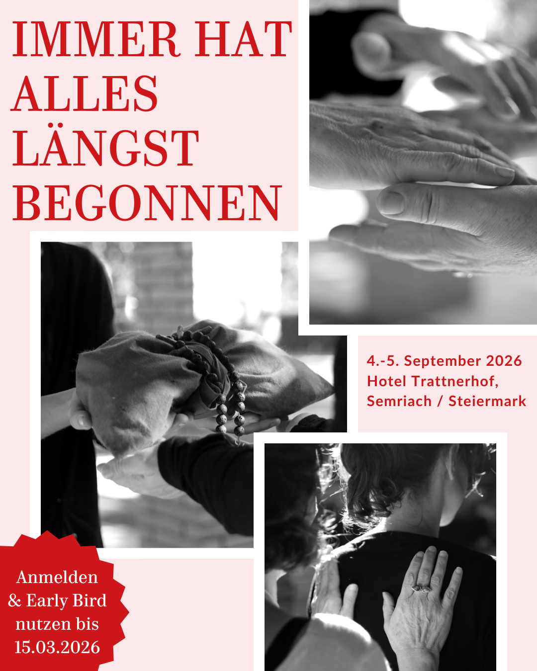 Immer hat alles längst begonnen